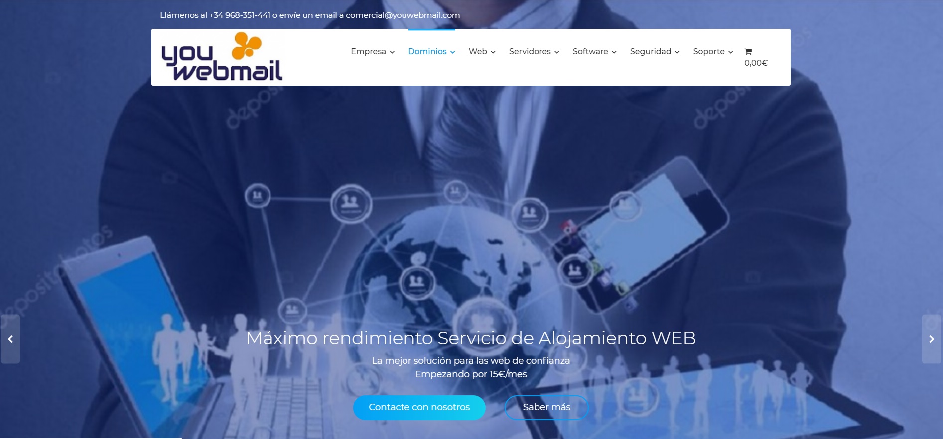 Web corporativa WordPress Youwebmail
